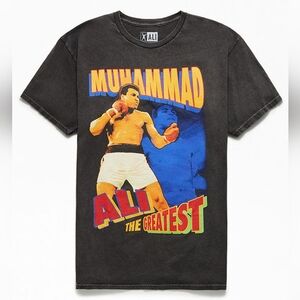 Muhammad Ali the greatest graphic shirt grey black size M/XL